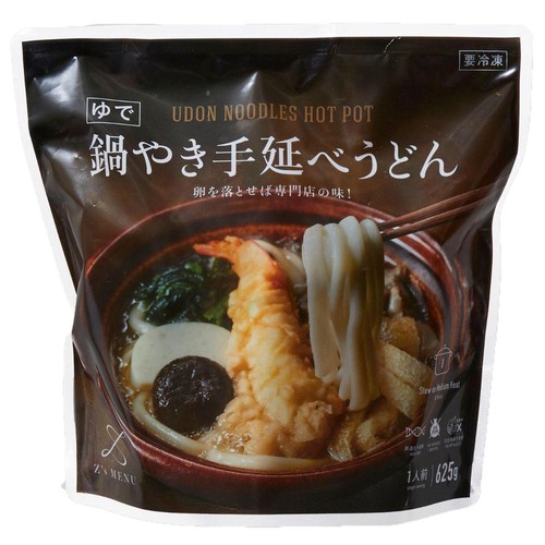 Z's Menu 鍋やき手延べうどん【冷凍】 1人前 625g Green Beans