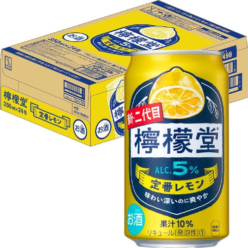5%】 コカ・コーラ 檸檬堂 定番レモン 1ケース 350ml x 24本