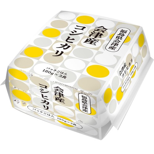 相馬屋 会津産コシヒカリ 180g x 3食