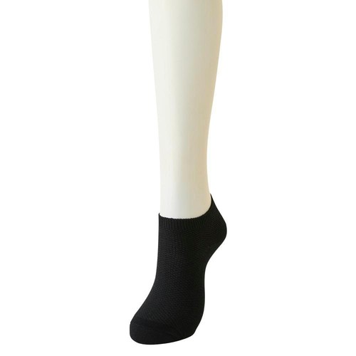 PEACE FIT(ピースフィット) COOL 吸汗速乾 ワッフルスニーカー 婦人 クロ 21-23cm トップバリュ