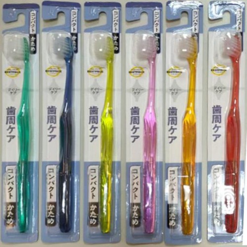 超極細毛歯周薄型ヘッド歯ブラシコンパクトかため片テーパー 1本