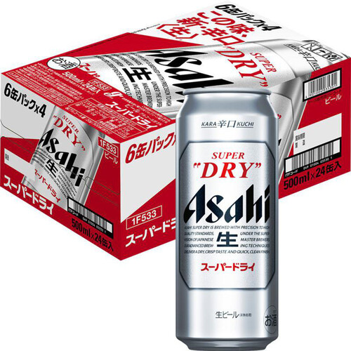 アサヒビール スーパードライ 1ケース 500ml x 24本 Green Beans