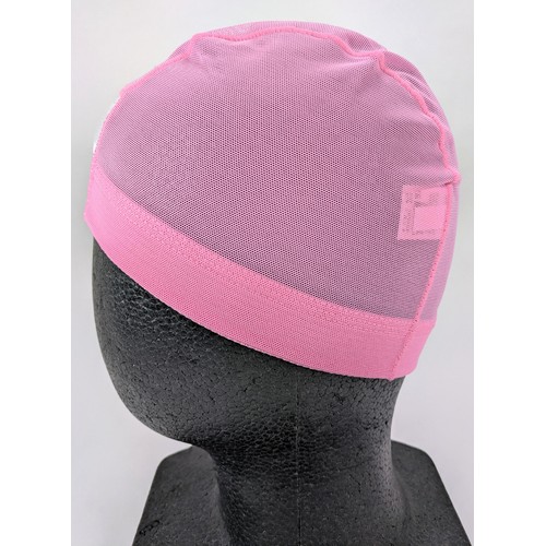 マジックテープ付きスイムキャップ フリーサイズ (頭囲54〜59cm) ピンク
