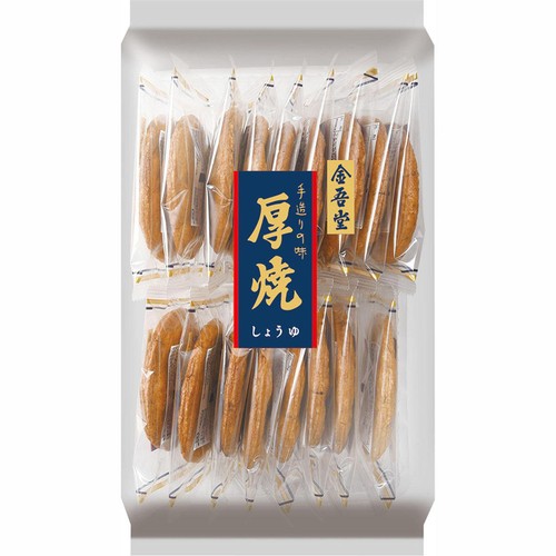 金吾堂製菓 大袋厚焼しょうゆ  17枚入