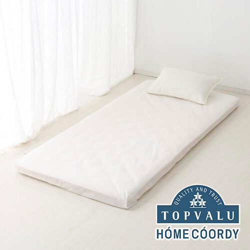 綿混白フラットシーツ シングル ホワイト ホームコーディ Green Beans