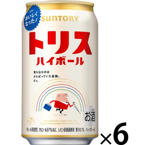 7%】 サントリー トリス ハイボール 350ml x 6本 Green Beans