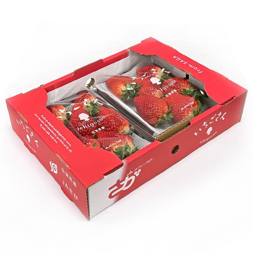 佐賀県産 いちごさん 平パック 1パック当たり6～12粒 1箱 2パック入