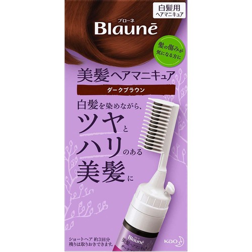 花王 ブローネ 美髪ヘアマニキュア クシつき ダークブラウン