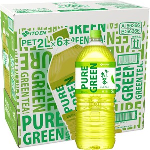 伊藤園 おーいお茶 PUREGREEN 1ケース 2L x 6本 Green Beans