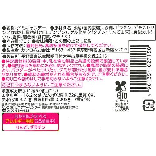 カンロ ザ・ストロンググミ メロンソーダ 70g