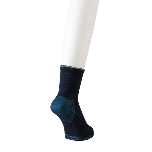 紳士 BODY SWITCH 吸汗速乾滑止付ショート丈ソックス 25ー27コイアオ トップバリュ