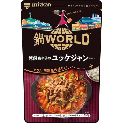 ユッケジャンページ ミツカン 鍋THE WORLD 発酵唐辛子のユッケジャンテイスト 750g Green