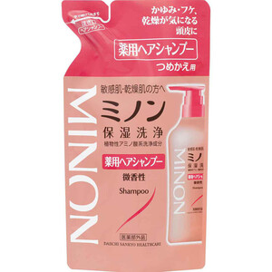 ミノン 全身シャンプー泡タイプ つめかえ用 400mL Green Beans