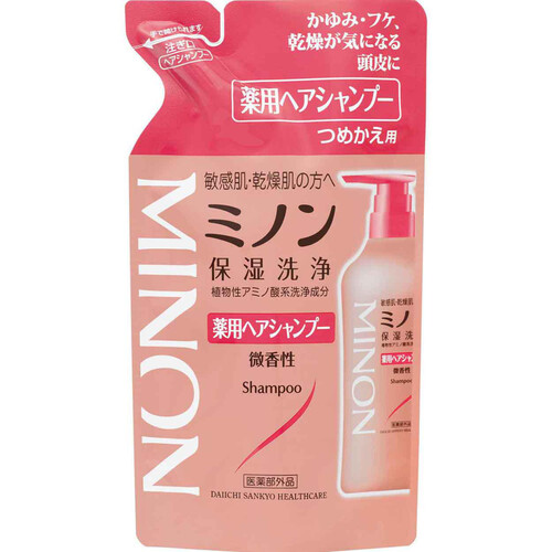 ミノン 薬用ヘアシャンプーつめかえ用 380mL Green Beans | グリーン