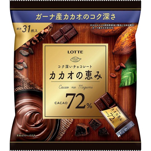 ロッテ カカオの恵み72% シェアパック 124g Green Beans | グリーン