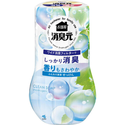 小林製薬 お部屋の消臭元 ふんわり清潔せっけん 400mL