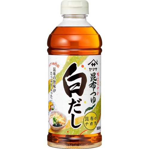 ヤマサ醤油 昆布つゆ白だし 500ml