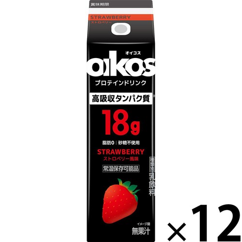 ダノン オイコス プロテインドリンク ストロベリー風味 1ケース 240ml x 12本