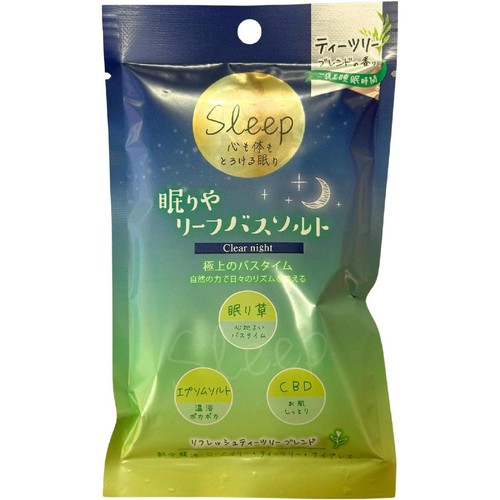 しむら 眠りやリーフバスソルト クリアナイト 150g