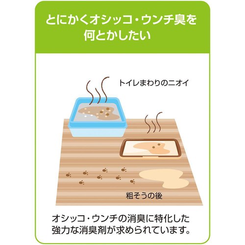 【ペット用】 ライオンペット シュシュット!オシッコ・ウンチ専用 消臭剤 猫用 300ml