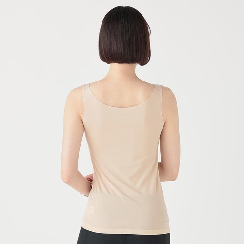 PEACE FIT(ピースフィット) SillkyFACT シームレスタンクトップ 婦人 ベージュ M トップバリュ