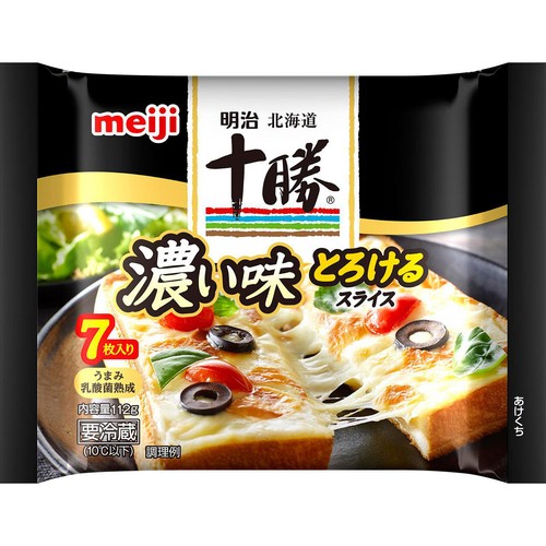 明治 北海道十勝とろけるスライスチーズ 濃い味 112g