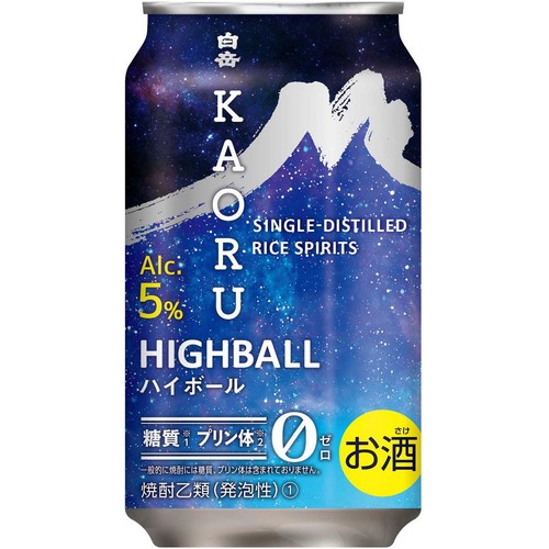 【5%】 合同酒精 白岳 KAORUハイボール 350ml