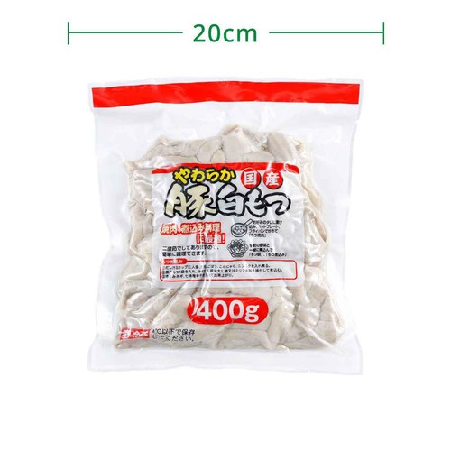 【冷蔵】国産 やわらか豚白もつ 400g