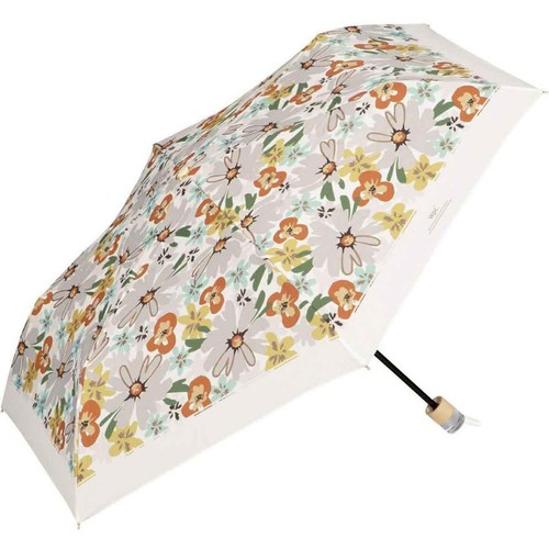 ワールドパーティー ブル−ミングフラワー ミニ 晴雨兼用折りたたみ傘 50cm オフ