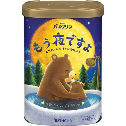 バスクリン もう夜ですよ おだやかオレンジミルクの香り 600g