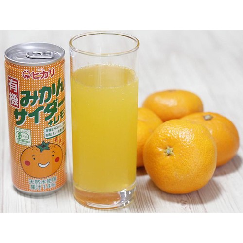 光食品 有機みかんサイダー + レモン 250ml Green Beans | グリーン