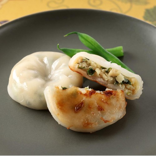 ヤヨイサンフーズ 使いたい分だけ！焼き目付にら饅頭25【冷凍】 1000g (40個入)