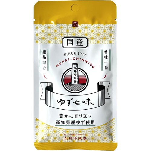 向井珍味堂 国産ゆず七味 袋 10g