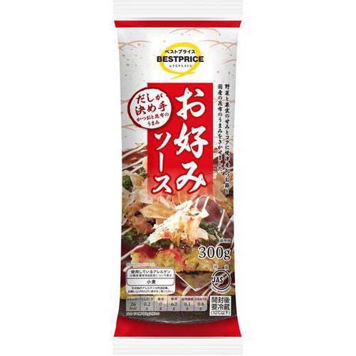だしが決め手のお好みソース 300g トップバリュベストプライス