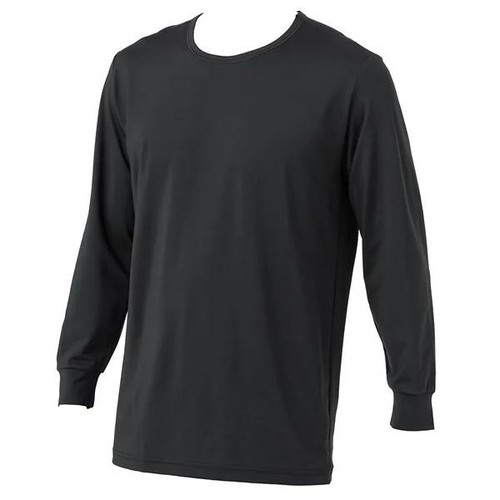 EXセリアント ウェア インナー 9分袖クルーネックTシャツ 紳士 クロ XL トップバリュ