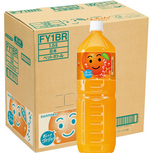 サントリーフーズ サントリー なっちゃんオレンジ 1ケース 1500ml x 8