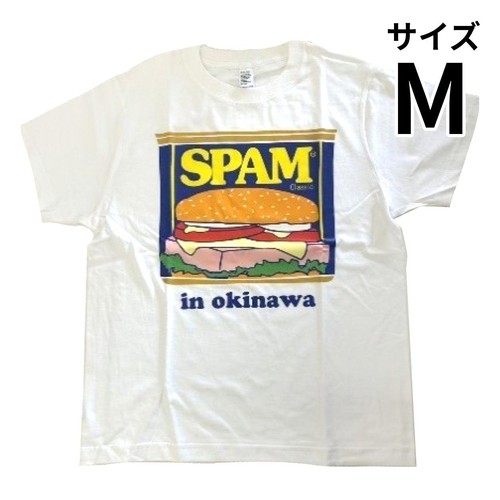フォーカート SPAM Tシャツ白 (缶詰in okinawa) M