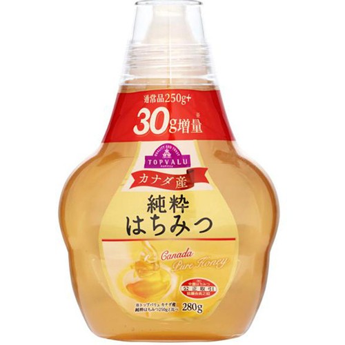 カナダ産純粋はちみつ 増量 280g トップバリュ