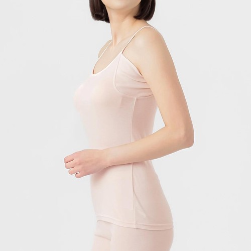 PEACE FIT(ピースフィット) COOL コットン 汗取りパッド付キャミソール 婦人 ベージュ M トップバリュ