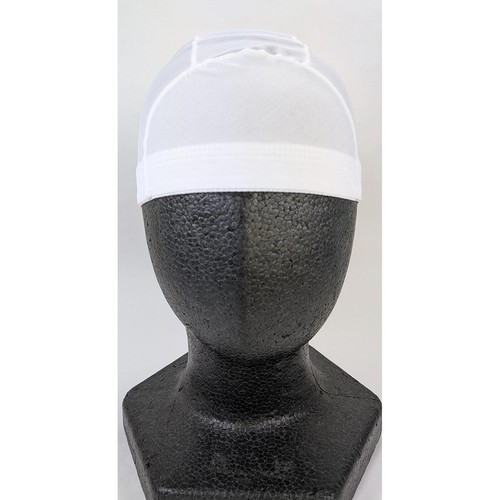 ネーム付きスイムキャップ 白 Mサイズ 頭囲50cm-55cm