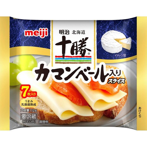 明治 北海道十勝カマンベール入りスライスチーズ7枚入り 112g