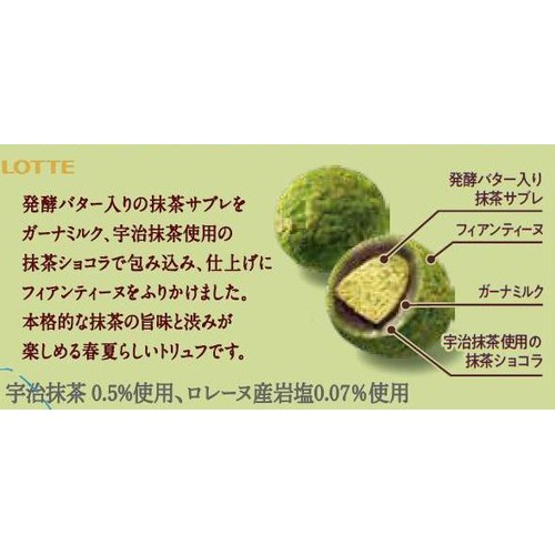 ロッテ プレミアムガーナ サブレショコラ 深み宇治抹茶 49g