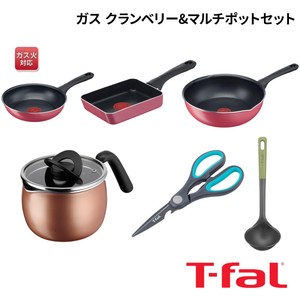 ティファール ガス クランベリー&マルチポットセット ガス火専用 6点組