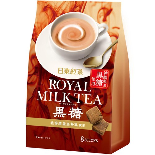 日東紅茶 ロイヤルミルクティー 黒糖 8本入