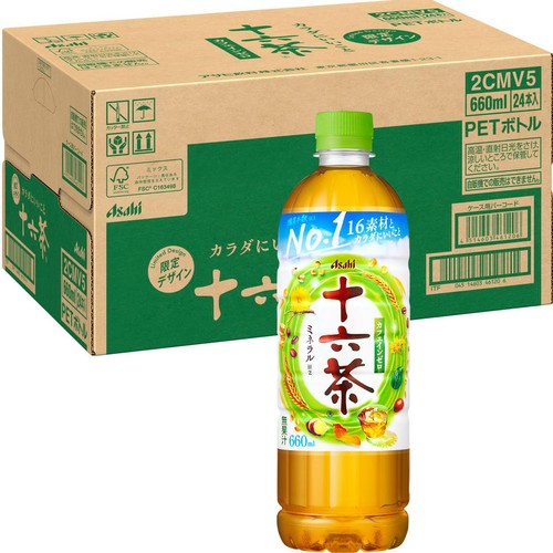 アサヒ飲料 十六茶 1ケース 660ml x 24本