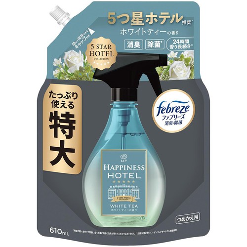P&G レノアハピネスミスト ホワイトティーの香り つめかえ用 特大サイズ 消臭スプレー 610mL