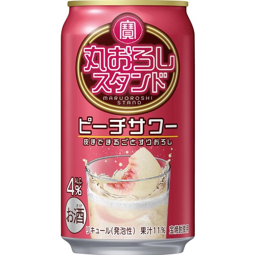 【4%】 宝 丸おろしスタンド ピーチサワー 350ml