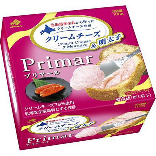 北海道乳業 Primar クリームチーズ&明太子 100g