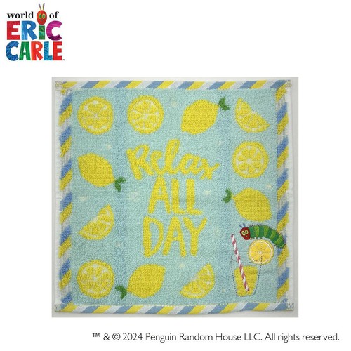 林 はらぺこあおむしタオルハンカチ 約25 x 25cm レモネード