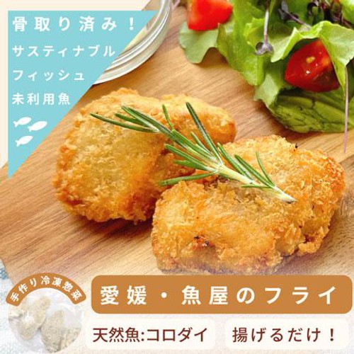 【冷凍】Umiのアトリエ 未利用魚 サスティナブルフィッシュ 愛媛県産コロダイのフライ 骨取済み 40g(2切入)